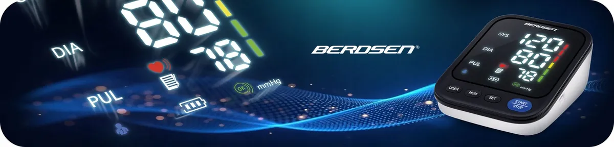 Felkaros vérnyomásmérő, Berdsen BD-122, fekete – 1. kép