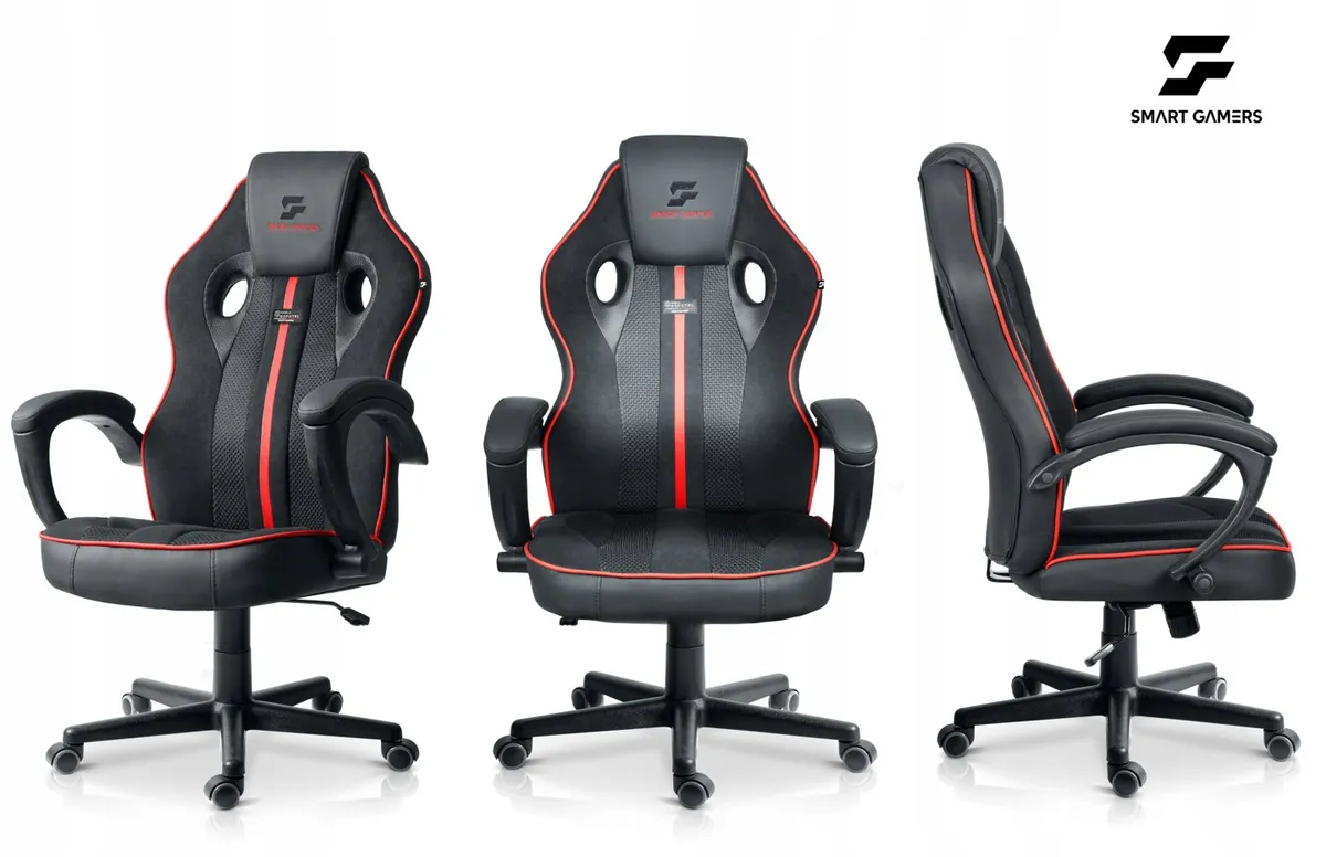 Gamer szék, Sofotel Master, fekete/piros – 12. kép