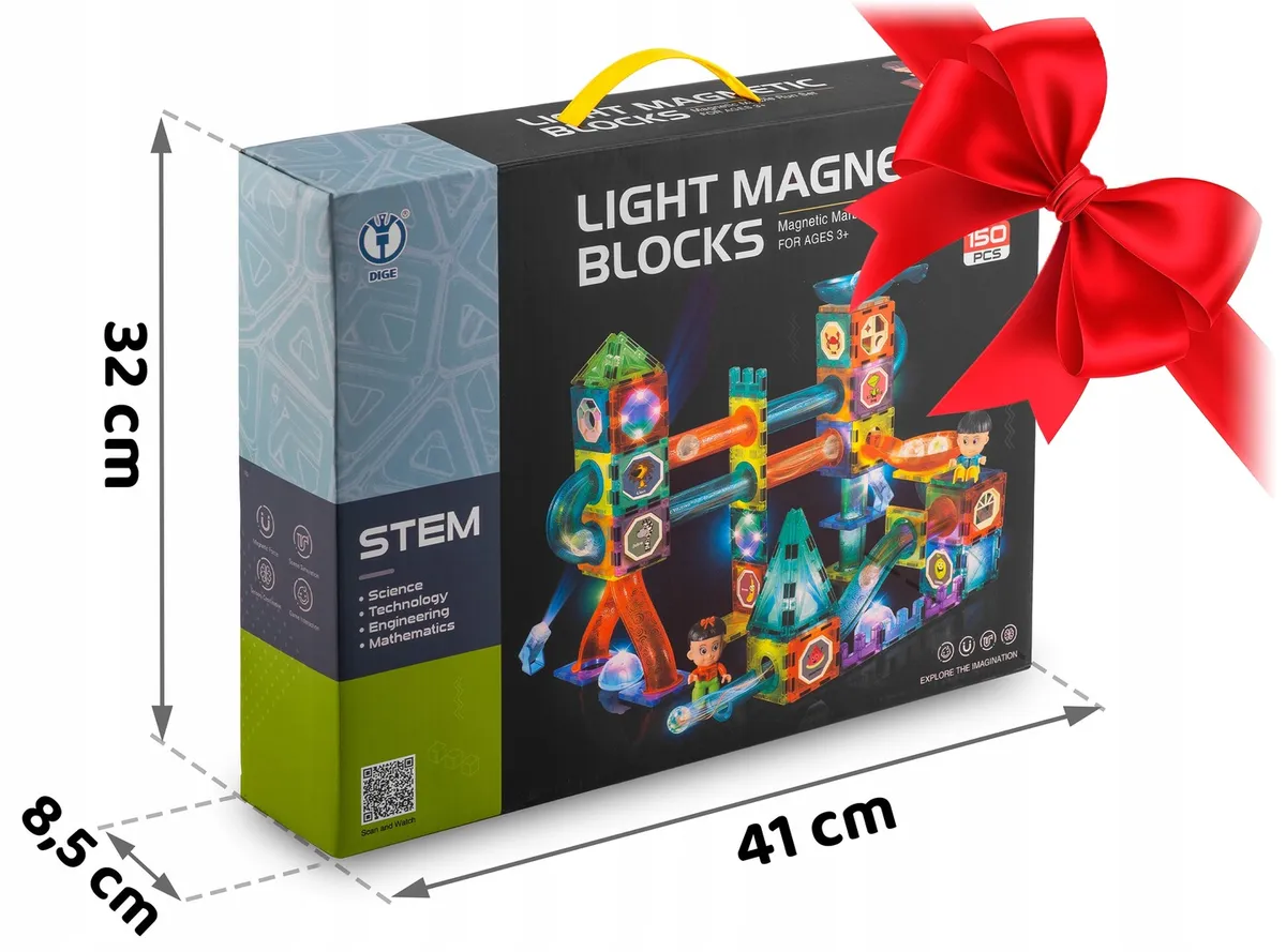 Mágneses játékkészlet, Ricokids RK-782, 150 db – 10. kép