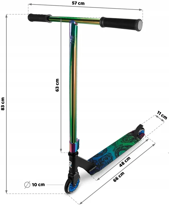 Kaszkadőr roller, SOKE EVO Street, fekete – 8. kép Kaszkadőr roller, SOKE EVO Street, fekete – 8. kép