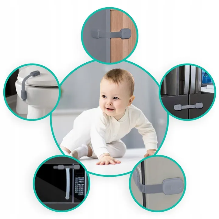 Gyerekzár, Ricokids 798101, szürke – 3. kép
