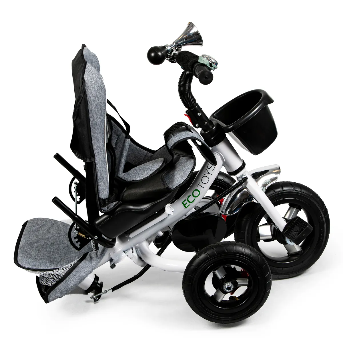 Háromkerekű tricikli, ECOTOYS JM-068-17, szürke – 9. kép Háromkerekű tricikli, ECOTOYS JM-068-17, szürke – 9. kép