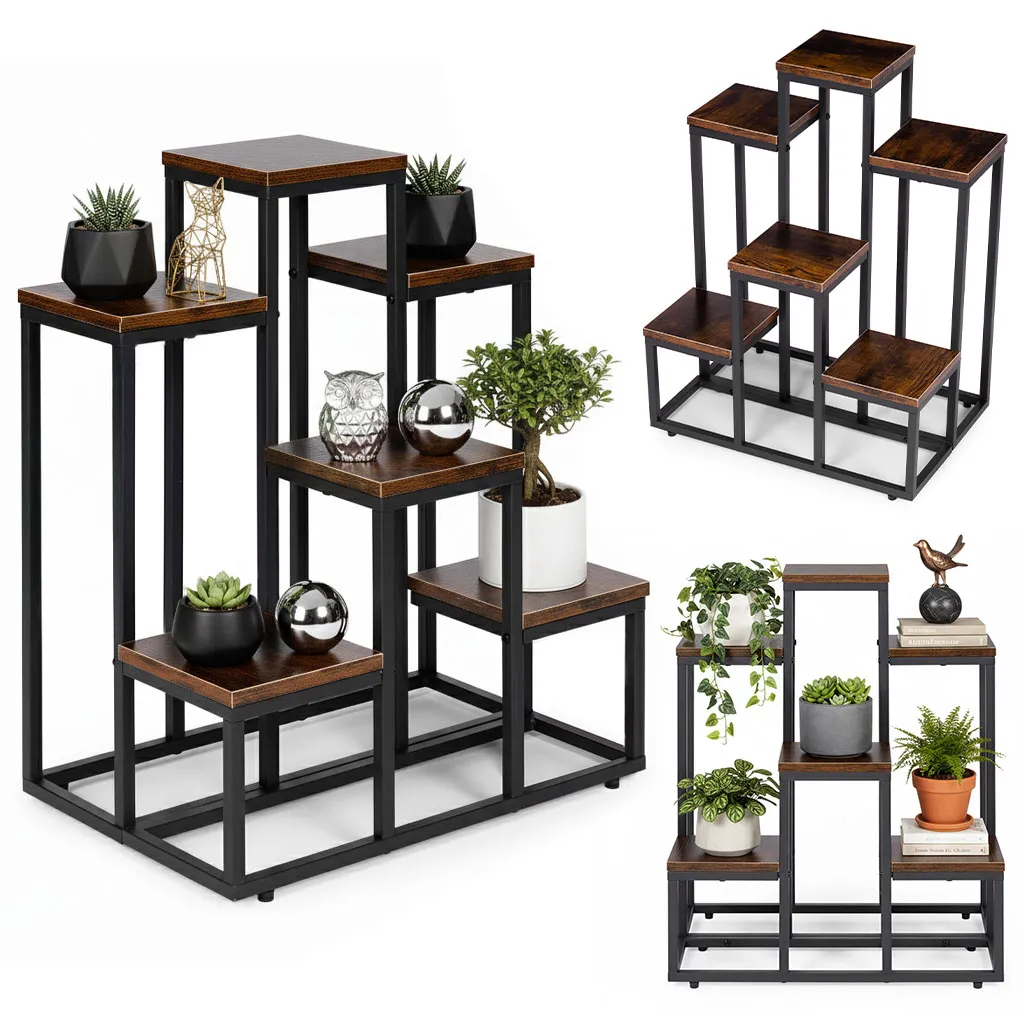 Virágtartó állvány, ModernHome ME-ATS20, fekete – 1. kép Virágtartó állvány, ModernHome ME-ATS20, fekete – 1. kép