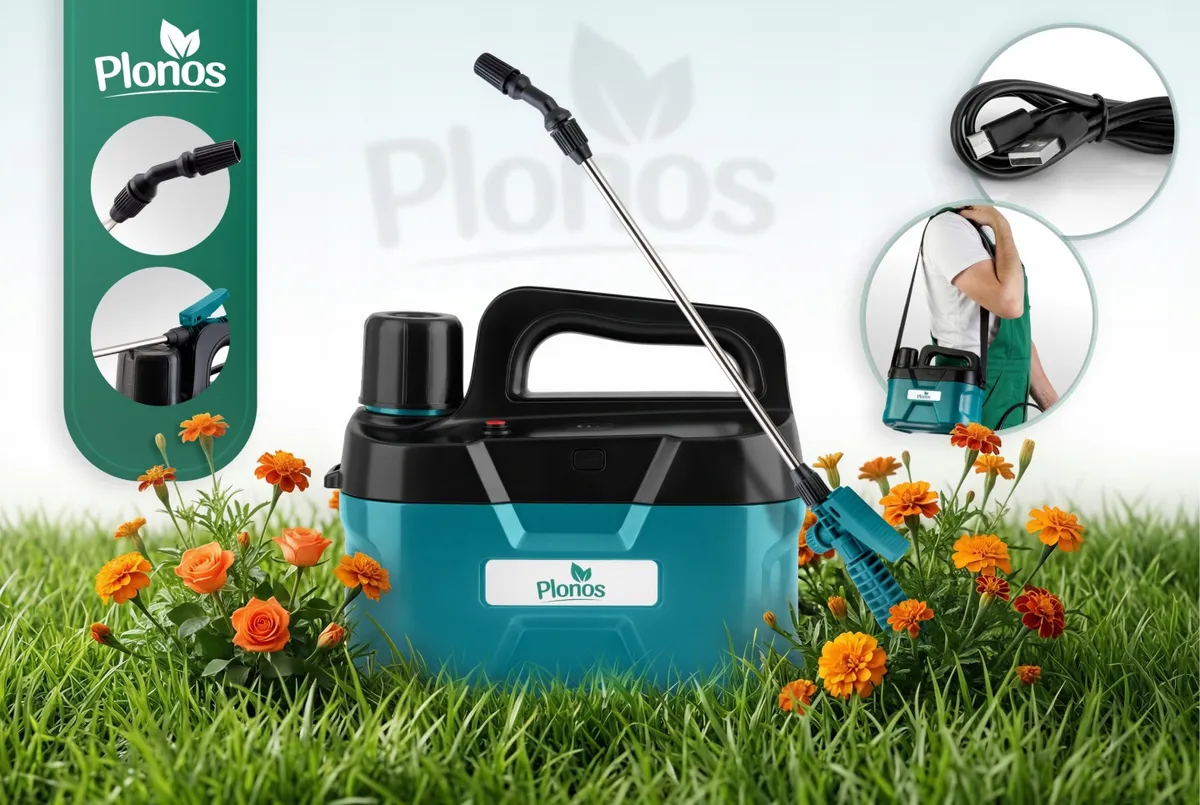 Akkumulátoros permetező, Plonos PL-607, türkiz/fekete – 2. kép Akkumulátoros permetező, Plonos PL-607, türkiz/fekete – 2. kép
