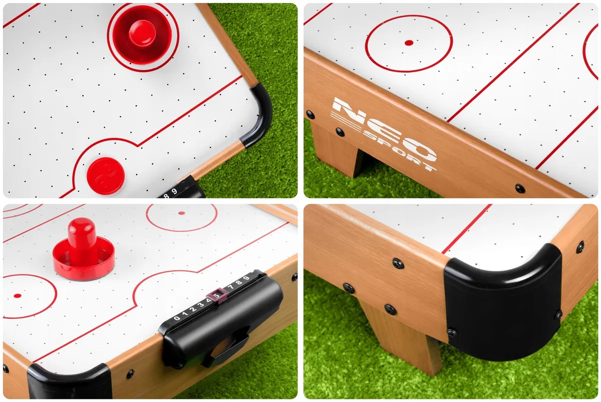 Léghoki asztal, Neo-Sport NS-421 Air Hockey, fehér – 4. kép