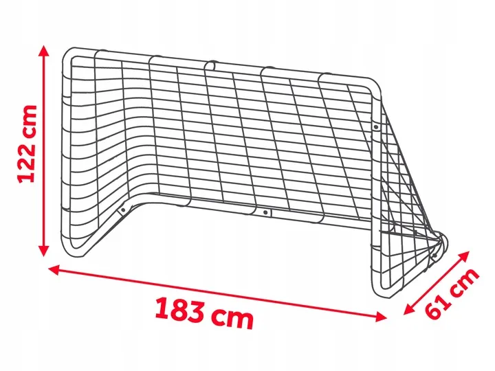 Futballkapu, Neo-Sport NS-492, 183 x 122 x 61 cm – 5. kép
