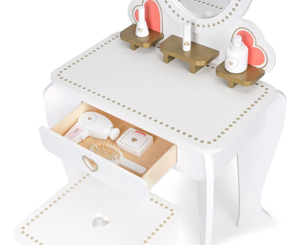 Gyermek fésülködőasztal, ECOTOYS W08H102B, 50 x 92,5 x 33 cm – 4. kép Gyermek fésülködőasztal, ECOTOYS W08H102B, 50 x 92,5 x 33 cm – 4. kép