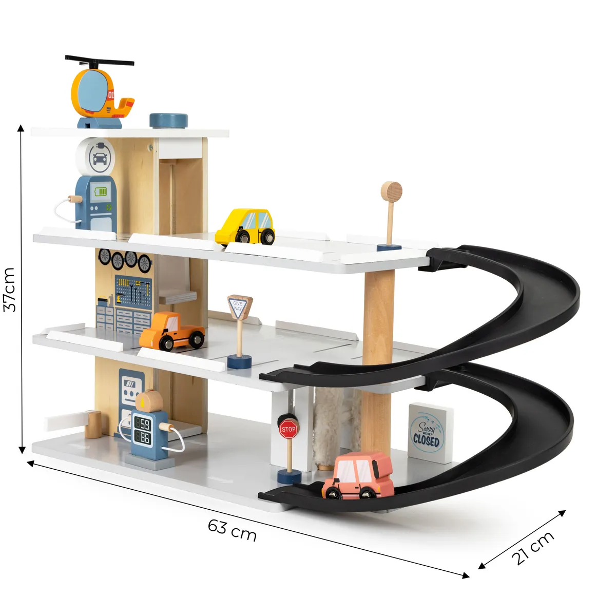 Játék parkolóház, ECOTOYS 1088, fa – 4. kép Játék parkolóház, ECOTOYS 1088, fa – 4. kép