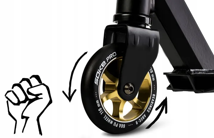 Kaszkadőr roller, SOKE PRO, arany – 7. kép Kaszkadőr roller, SOKE PRO, arany – 7. kép