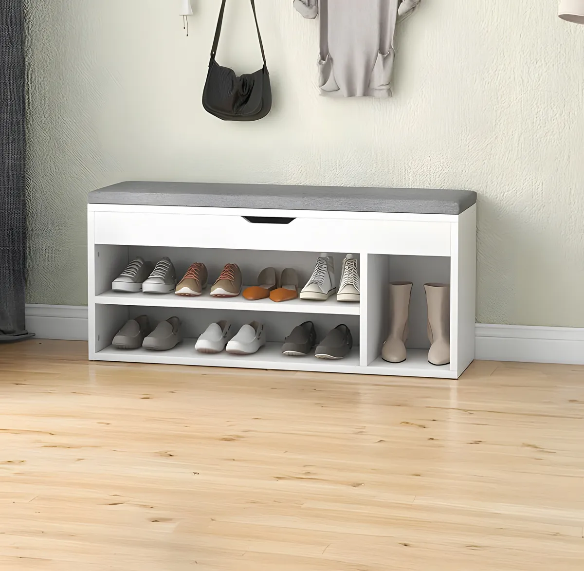 Cipőtároló pad, ModernHome WYJ-249, 104 x 49 x 30,5 cm – 2. kép