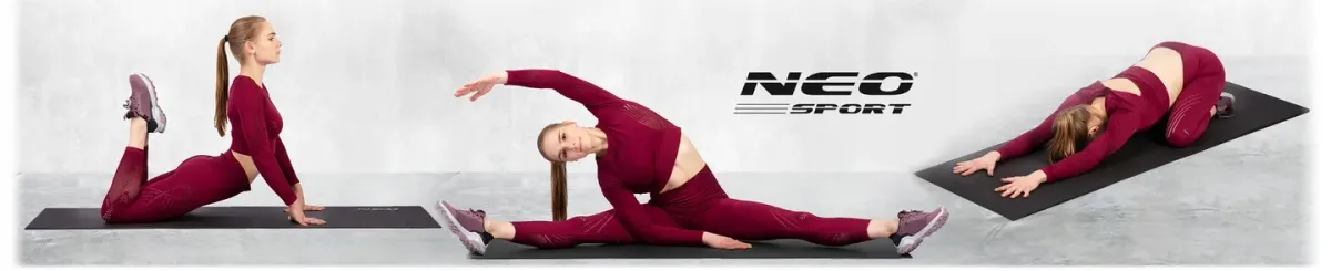 Edzőszőnyeg, Neo-Sport 192300, fekete – 1. kép