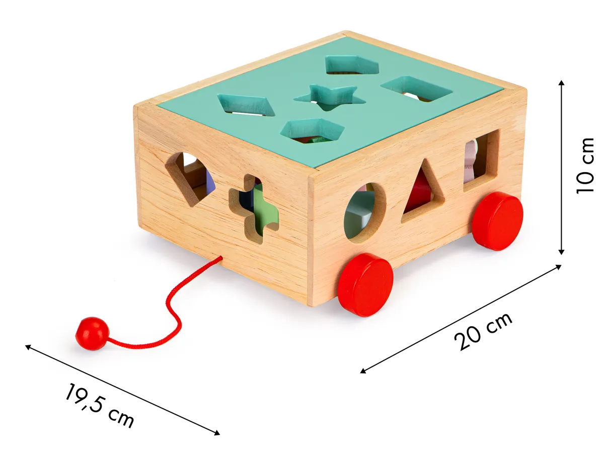 Fa formaválogató, ECOTOYS HM015197, 15 db – 5. kép