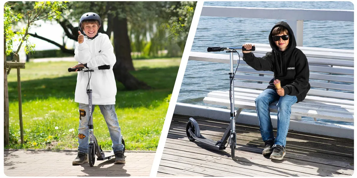 Klasszikus roller, SOKE City, szürke – 3. kép Klasszikus roller, SOKE City, szürke – 3. kép