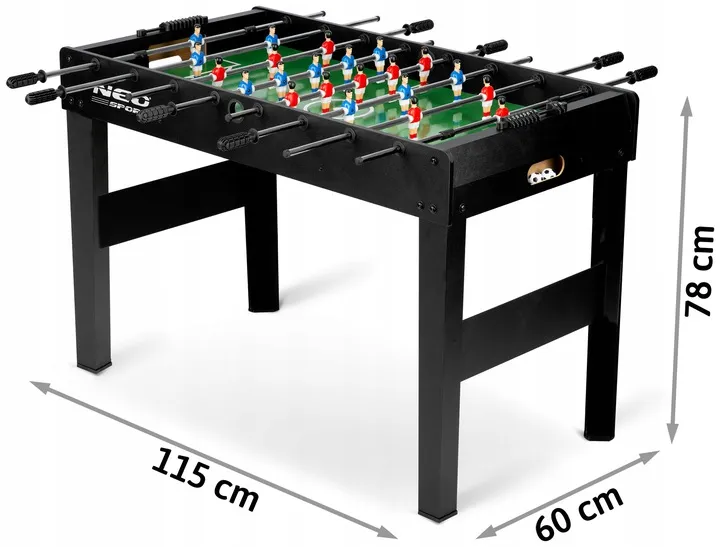 Csocsóasztal, Neo-Sport NS-805, zöld/fekete – 8. kép
