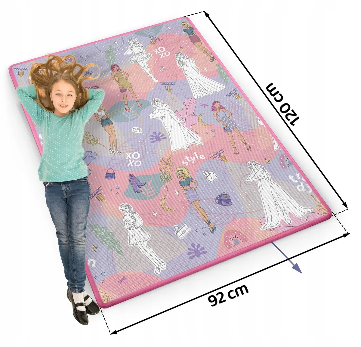 Játszószőnyeg, Ricokids RK-343, rózsaszín alap figurákkal – 11. kép Játszószőnyeg, Ricokids RK-343, rózsaszín alap figurákkal – 11. kép