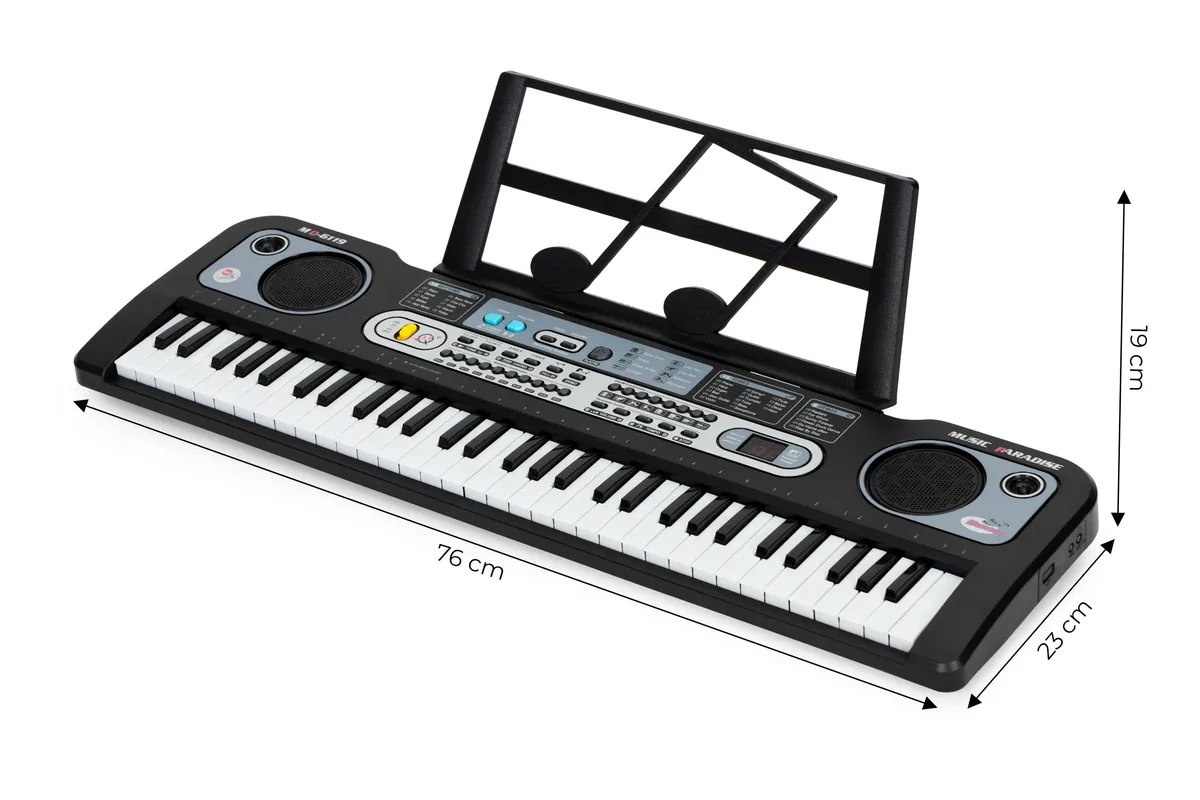 Gyerek szintetizátor, MUSIC PARADISE MQ-6119, 76 x 23 x 19 cm – 5. kép