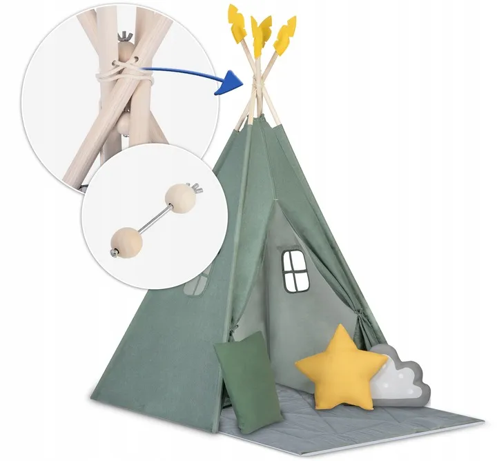 Gyereksátor, Nukido NK-406 Tipi, 116 x 116 x 165 cm – 12. kép