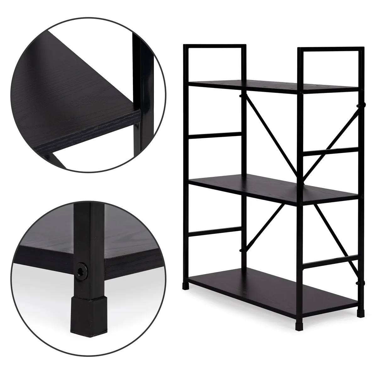 Könyvespolc, ModernHome CWJ602480LG, 80 x 59,5 x 23,5 cm – 3. kép