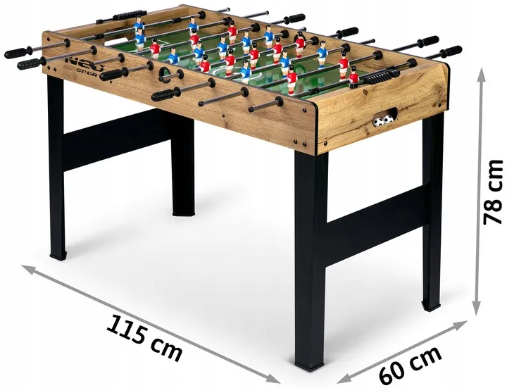 Csocsóasztal labdákkal