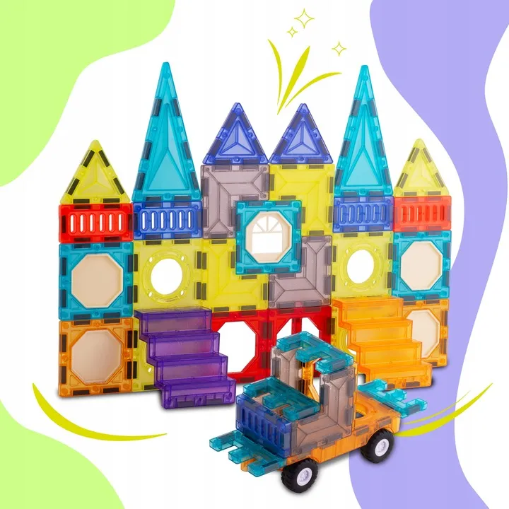 Mágneses játékkészlet, Ricokids RK-782, 71 db – 7. kép