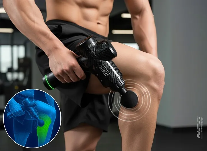Masszázspisztoly, Neo-Sport NS-503, fekete – 10. kép