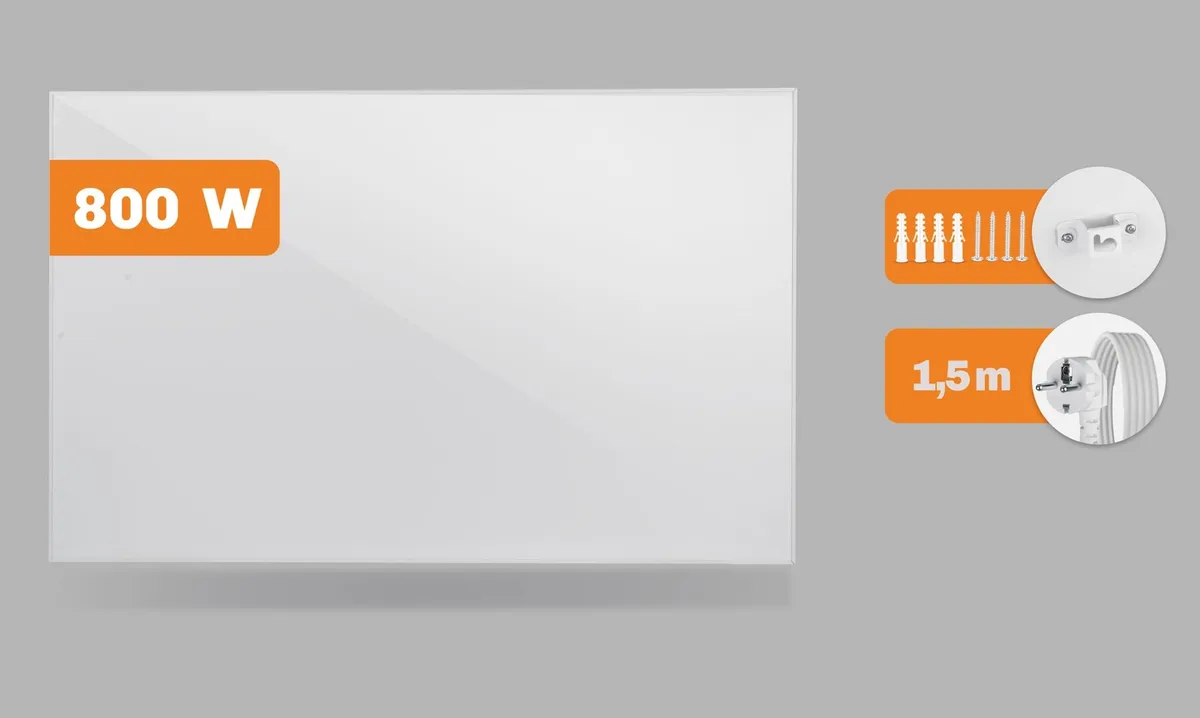 Elektromos fűtőpanel, Berdsen BD-986, fehér – 1. kép Elektromos fűtőpanel, Berdsen BD-986, fehér – 1. kép
