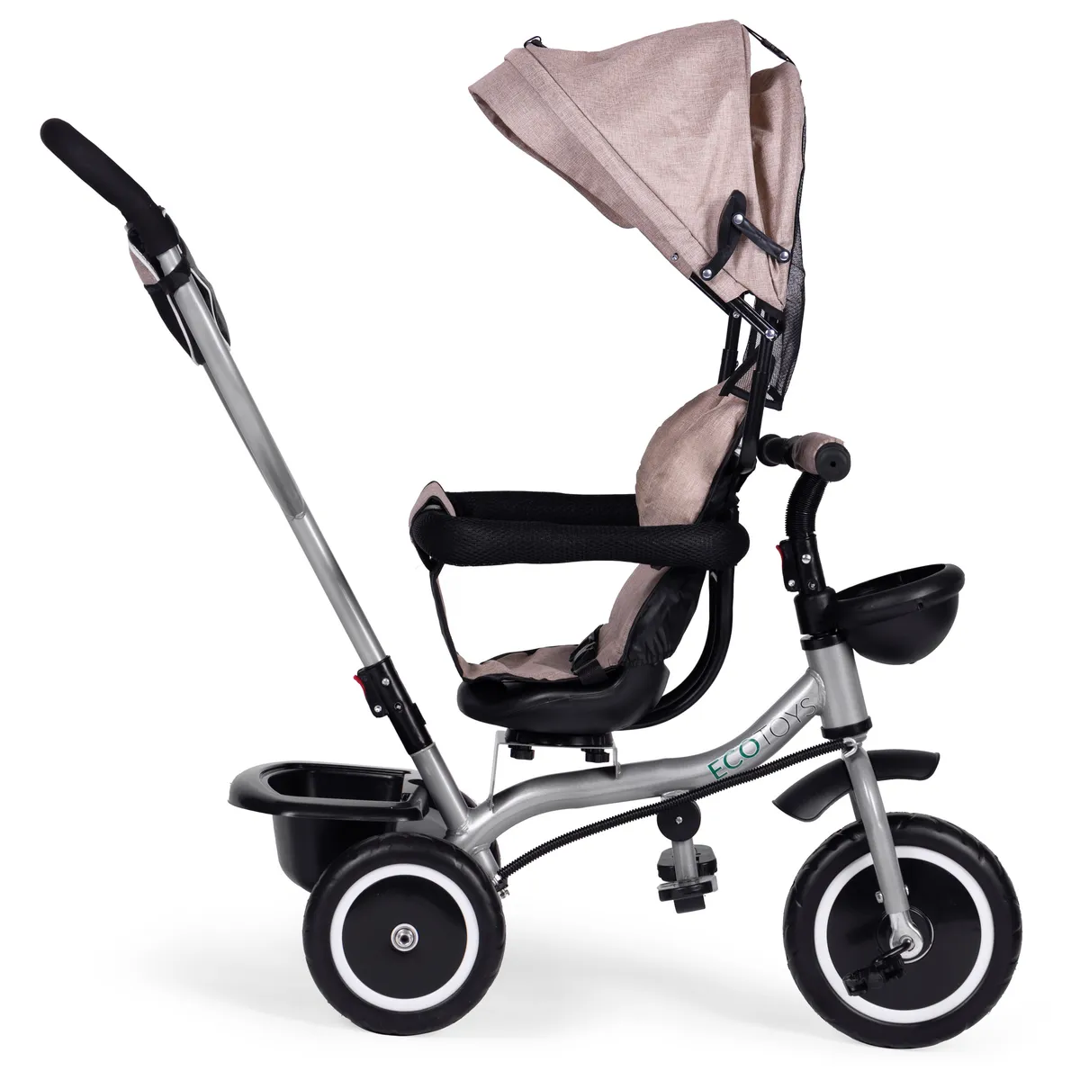 Háromkerekű tricikli, ECOTOYS WQL-066-52, bézs – 4. kép Háromkerekű tricikli, ECOTOYS WQL-066-52, bézs – 4. kép
