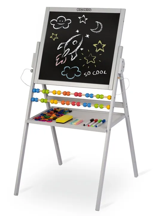 Mágneses rajztábla, Ricokids, szürke – 8. kép