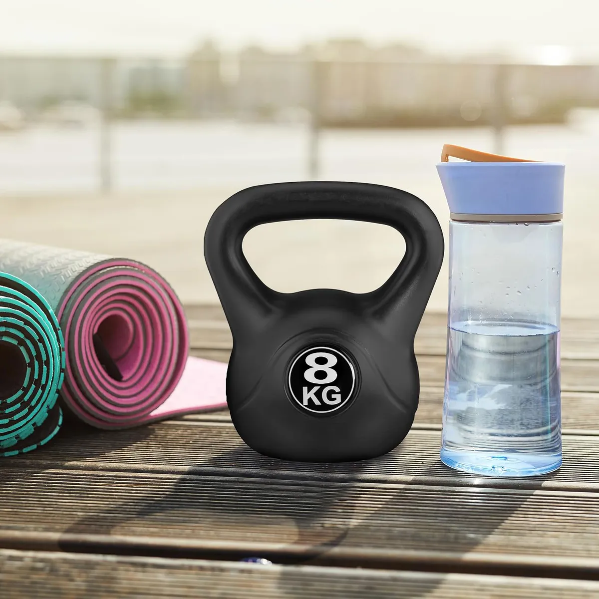 Kettlebell súlyzó, ModernHome CK-8-BC, fekete – 3. kép Kettlebell súlyzó, ModernHome CK-8-BC, fekete – 3. kép