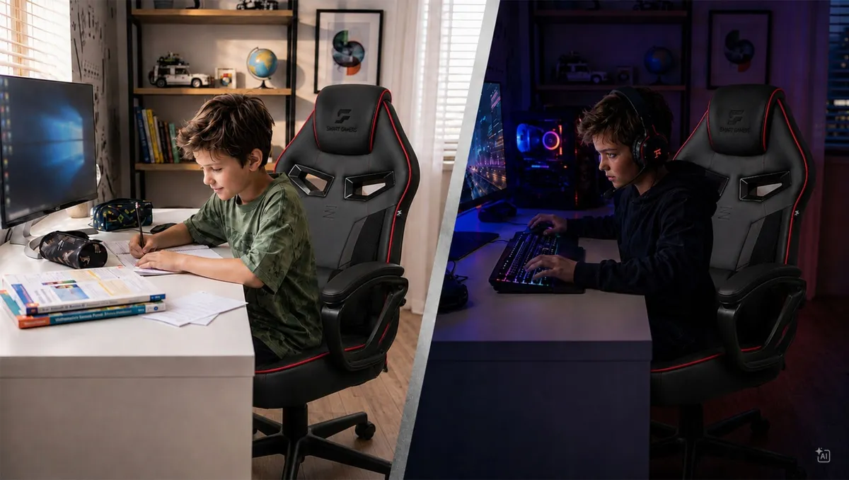 Gamer szék, Sofotel Furon, fekete/piros – 2. kép Gamer szék, Sofotel Furon, fekete/piros – 2. kép