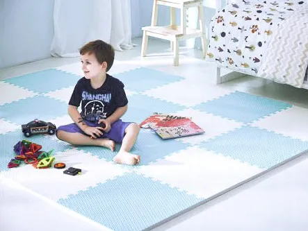 Játszószőnyeg, Ricokids 738202, fehér/kék – 3. kép