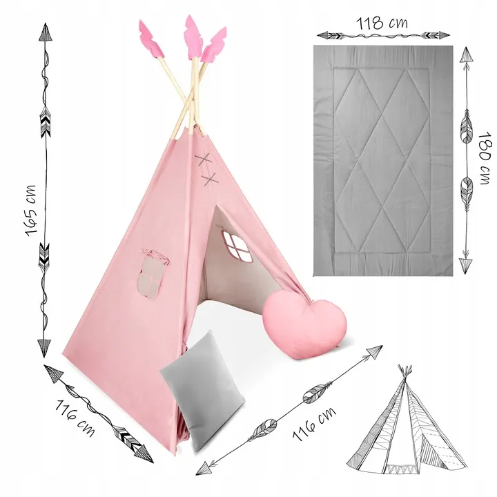 Gyereksátor, Nukido NK-406 Tipi, 116 x 116 x 165 cm – 13. kép Gyereksátor, Nukido NK-406 Tipi, 116 x 116 x 165 cm – 13. kép