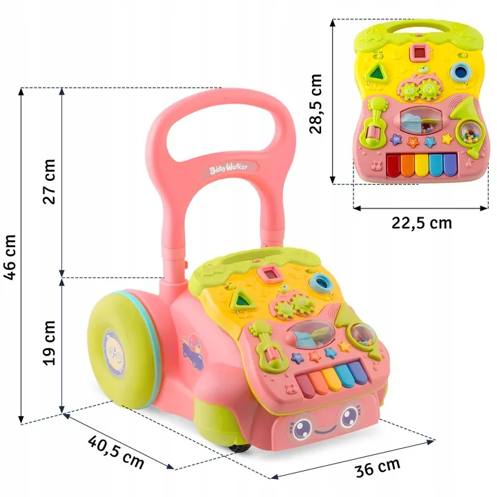Járássegítő játék, Ricokids RK-744, rózsaszín – 11. kép Járássegítő játék, Ricokids RK-744, rózsaszín – 11. kép