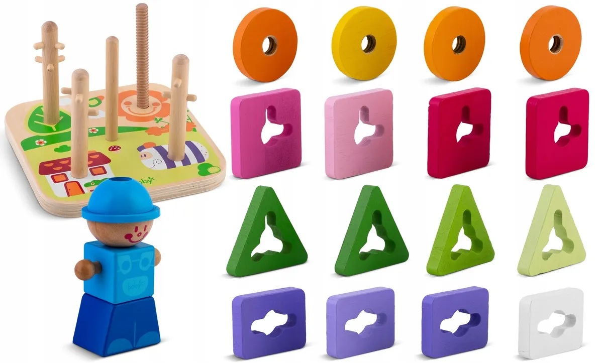Fa formaválogató, Ricokids RK-866, 16 db – 7. kép Fa formaválogató, Ricokids RK-866, 16 db – 7. kép