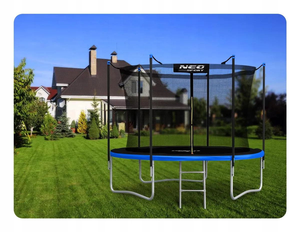 Kerti trambulin, Neo-Sport, fekete/kék – 8. kép Kerti trambulin, Neo-Sport, fekete/kék – 8. kép