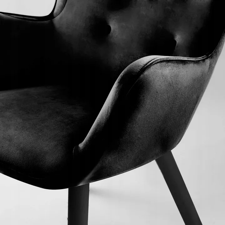 Lábtartós fotel, Sofotel Norse, fekete – 9. kép