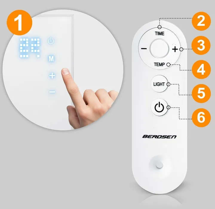 Elektromos fűtőpanel, Berdsen, BD-981 – 9. kép