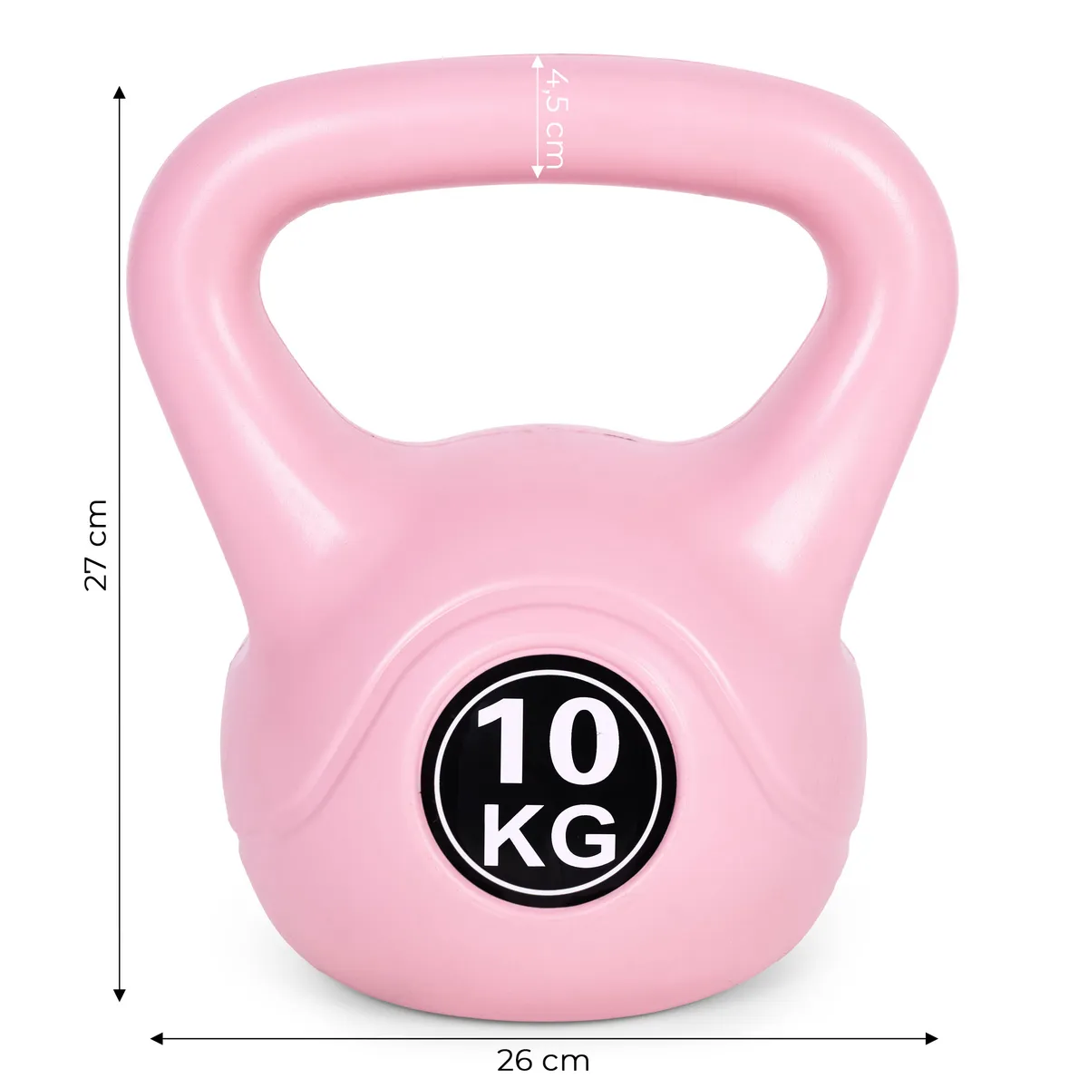 Kettlebell súlyzó, ModernHome CK-10-PK, rózsaszín – 6. kép Kettlebell súlyzó, ModernHome CK-10-PK, rózsaszín – 6. kép