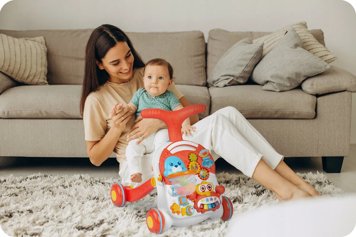 Járássegítő játék, Ricokids RK-810, fehér-piros – 4. kép Járássegítő játék, Ricokids RK-810, fehér-piros – 4. kép