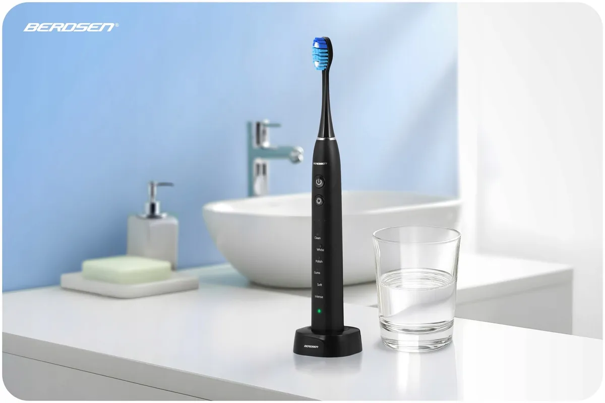 Szónikus elektromos fogkefe, Berdsen Galaxy, fekete – 11. kép