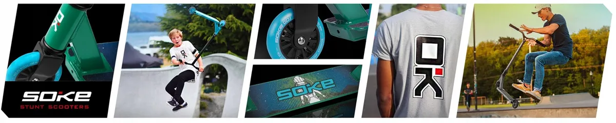 Kaszkadőr roller, SOKE GO!, kék – 1. kép