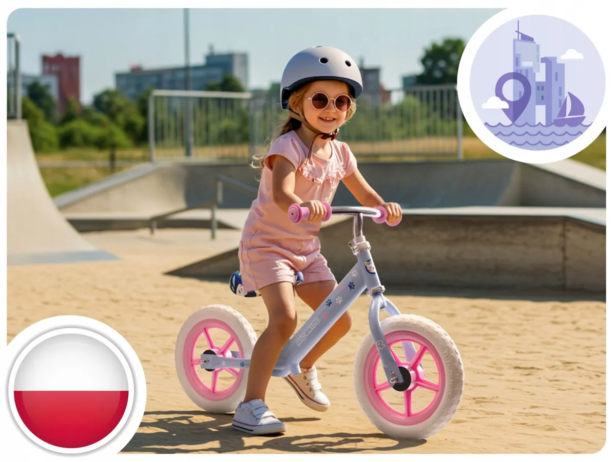 Kétkerekű futóbicikli, Ricokids RK-607, lila – 8. kép Kétkerekű futóbicikli, Ricokids RK-607, lila – 8. kép