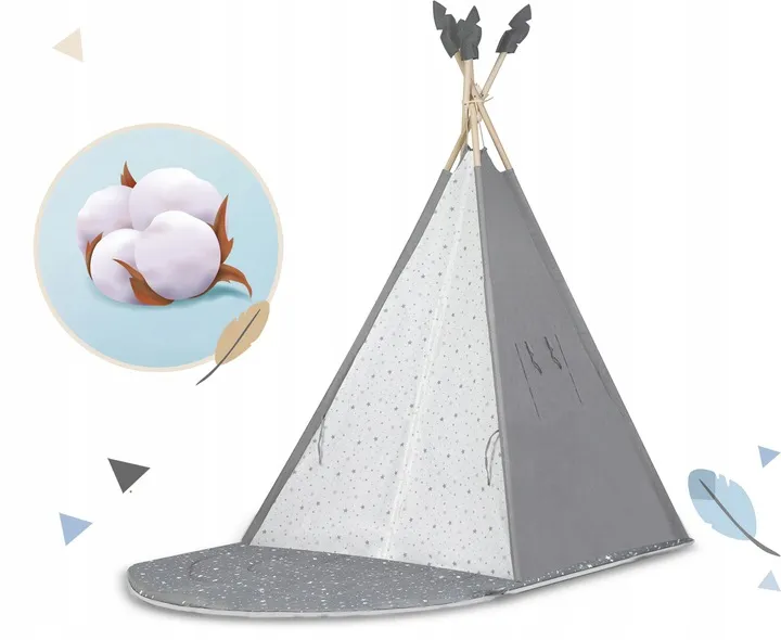 Gyereksátor, Nukido NK-406 Tipi, 116 x 116 x 165 cm – 5. kép