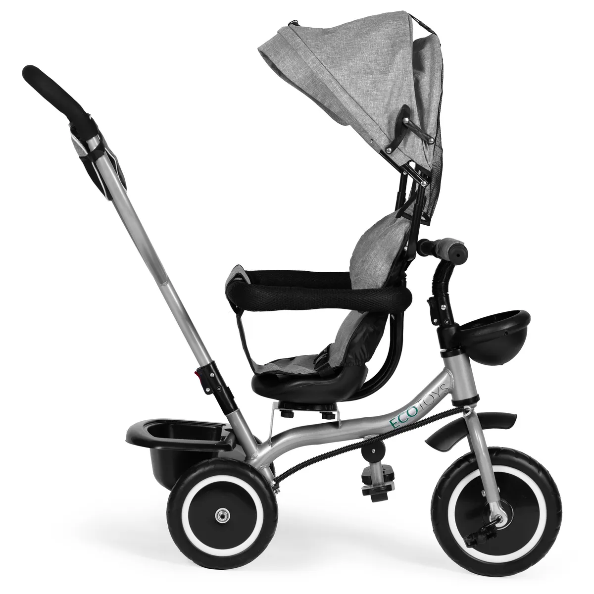 Háromkerekű tricikli, ECOTOYS WQL-066-52, szürke – 4. kép Háromkerekű tricikli, ECOTOYS WQL-066-52, szürke – 4. kép