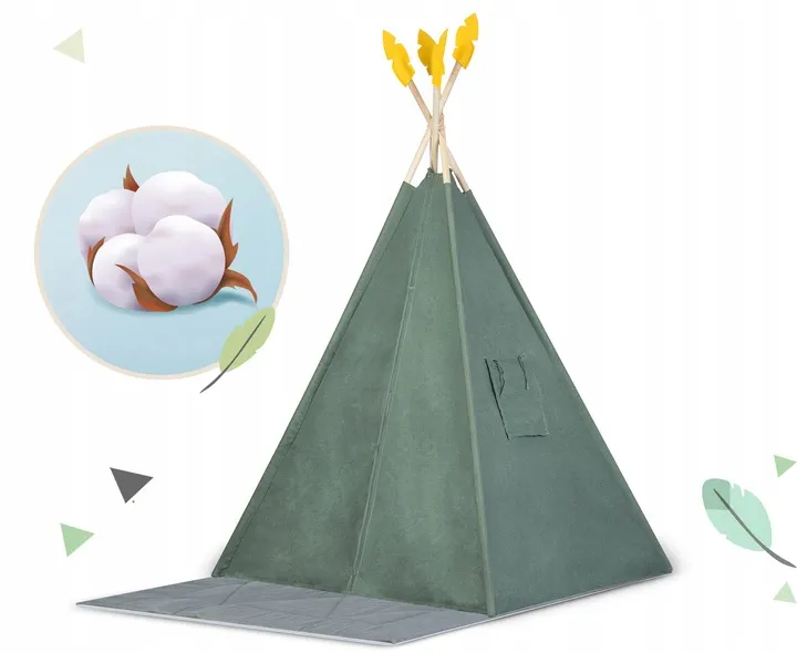 Gyereksátor, Nukido NK-406 Tipi, 116 x 116 x 165 cm – 5. kép