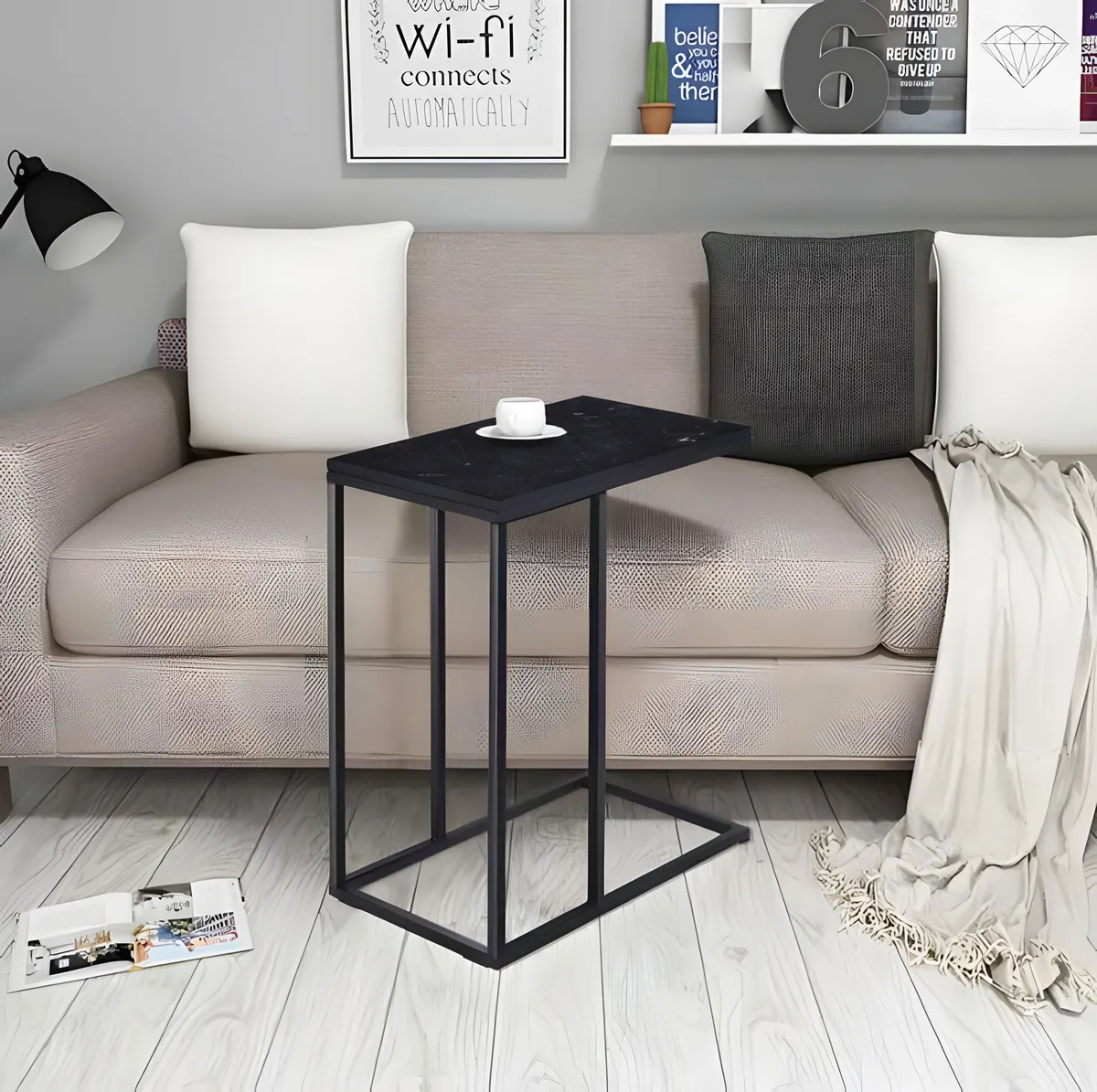 Dohányzóasztal, ModernHome BJ403066CT, fekete – 3. kép Dohányzóasztal, ModernHome BJ403066CT, fekete – 3. kép