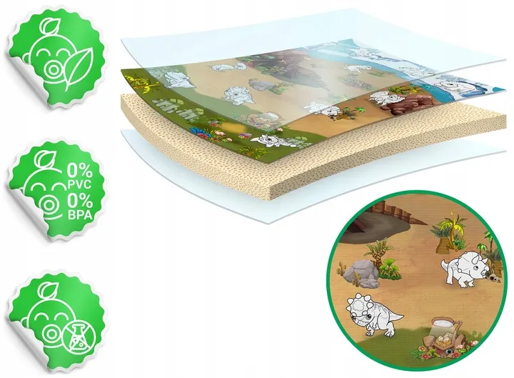 Játszószőnyeg, Ricokids RK-343, dinoszaurusz minták – 6. kép Játszószőnyeg, Ricokids RK-343, dinoszaurusz minták – 6. kép