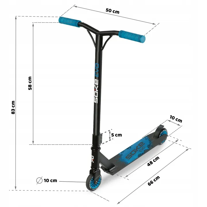 Klasszikus roller, SOKE EVO, kék – 9. kép Klasszikus roller, SOKE EVO, kék – 9. kép