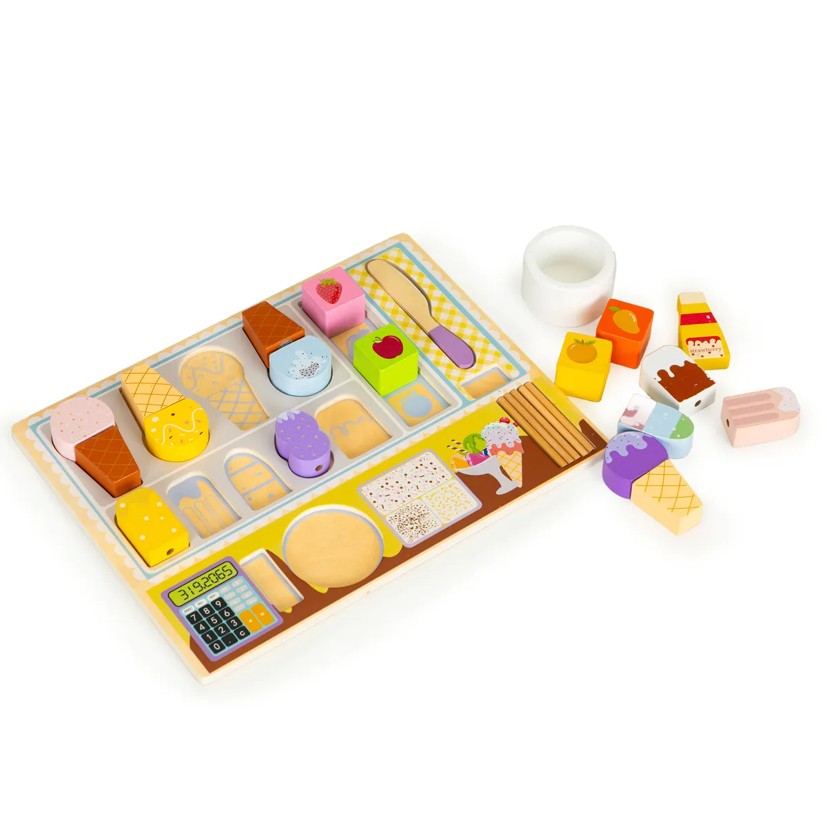 Fagylaltozó játékkészlet, ECOTOYS TL91084, fagylaltozó – 2. kép Fagylaltozó játékkészlet, ECOTOYS TL91084, fagylaltozó – 2. kép