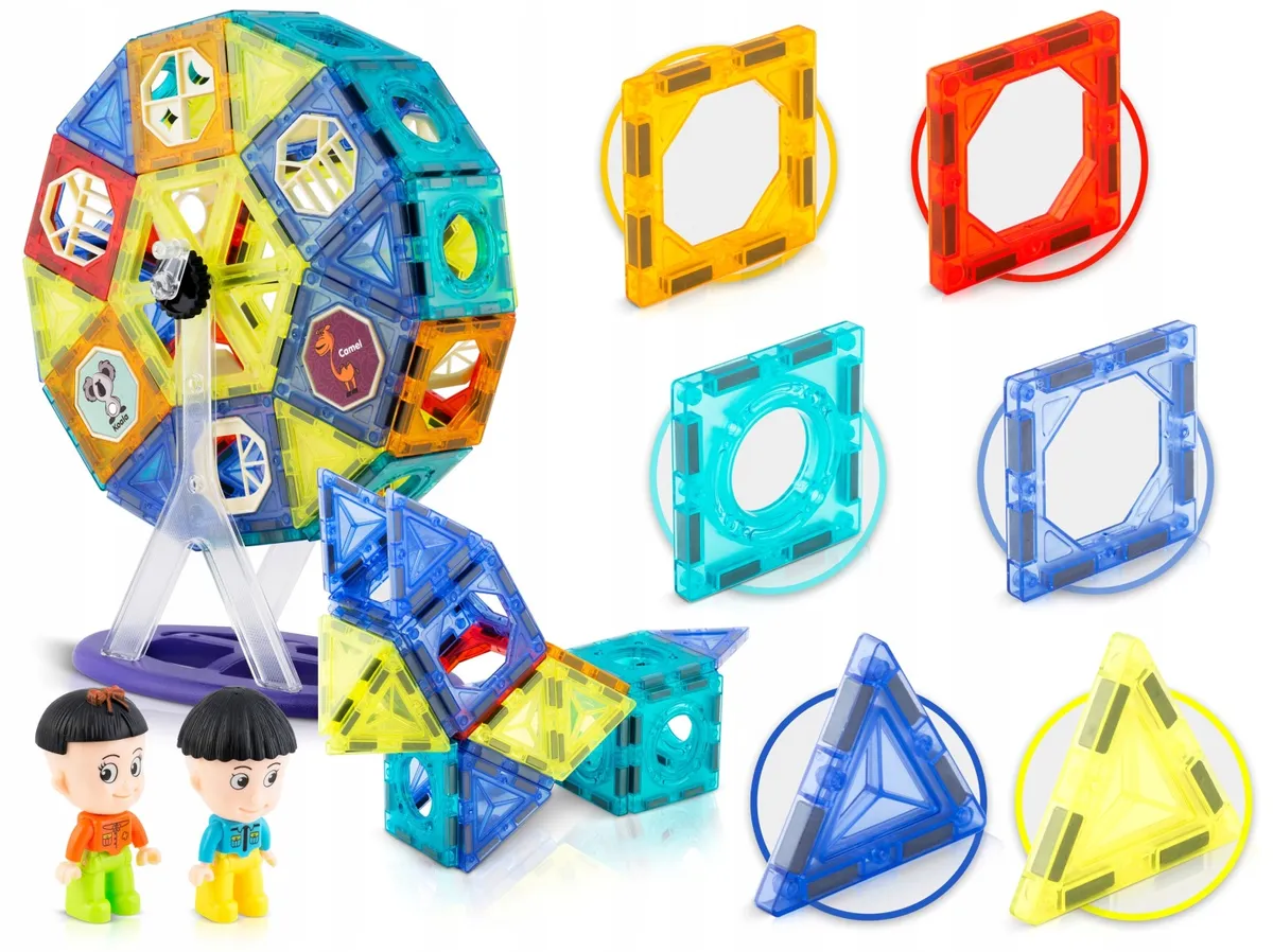 Mágneses játékkészlet, Ricokids RK-769, 71 db – 3. kép